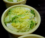 塩漬けされた白菜