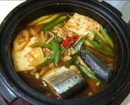 さんまと豆腐のチゲ