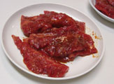 ジャンで味付けした肉