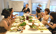 皆さんとの会話を楽しむキョンファ先生