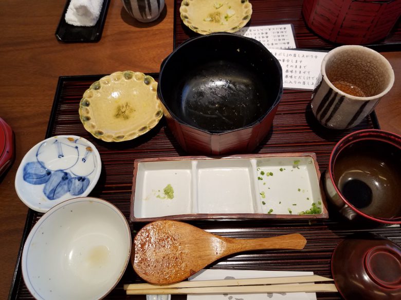 完食！ ご飯もけっこうボリュームがありましたが、快調に平らげました（＾－＾）。