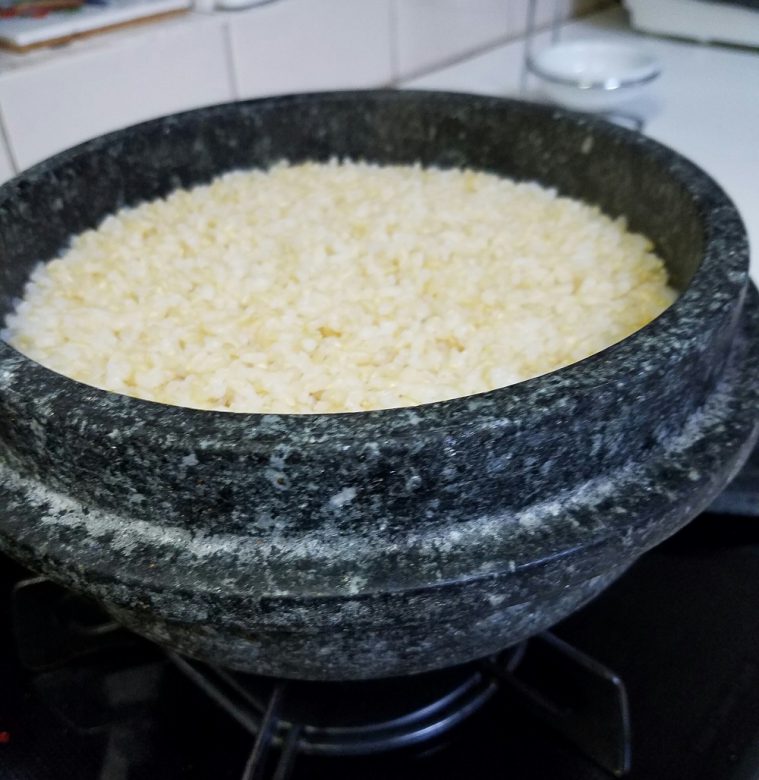 玄米ご飯。炊き立て！