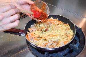 レシピ「キㇺチ焼きそば」