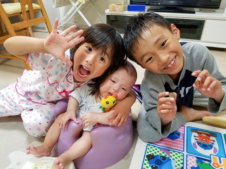 3人揃っていつも賑やか