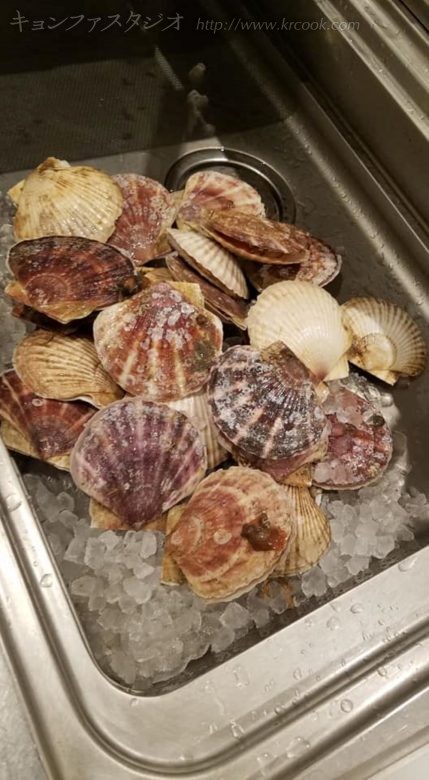 鮮度のよいホタテ貝！