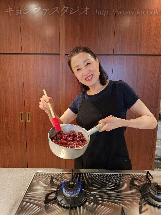 テチュチョ(棗)の試食分は午前中に仕込みました。