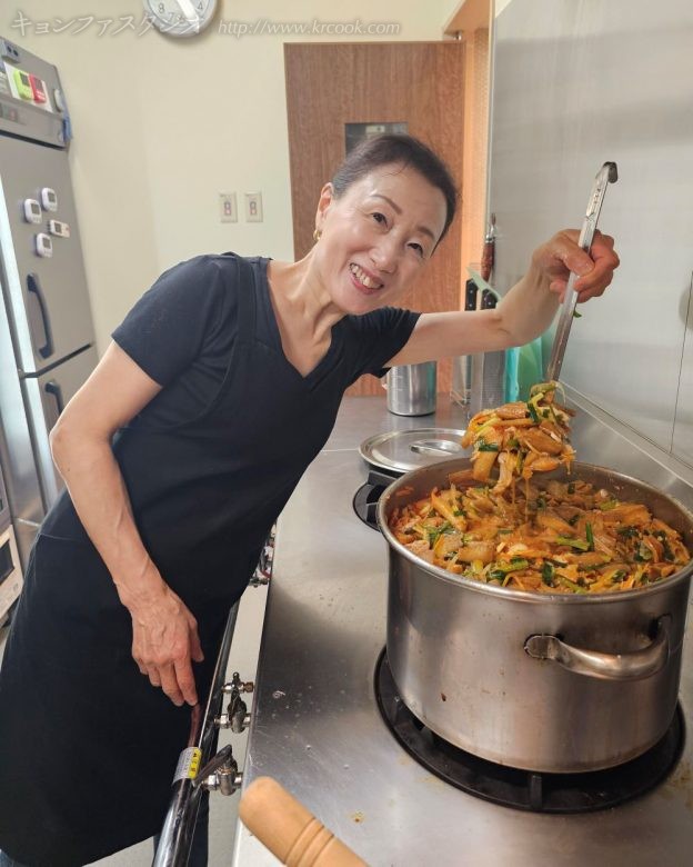 具だくさんのタッケジャン、大量に作ると美味しさが増します。