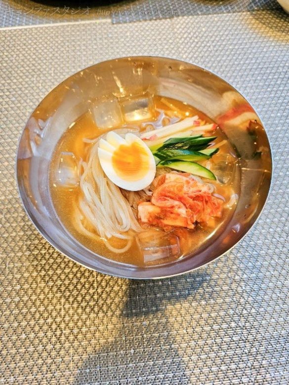 モランボン冷麺の完成。