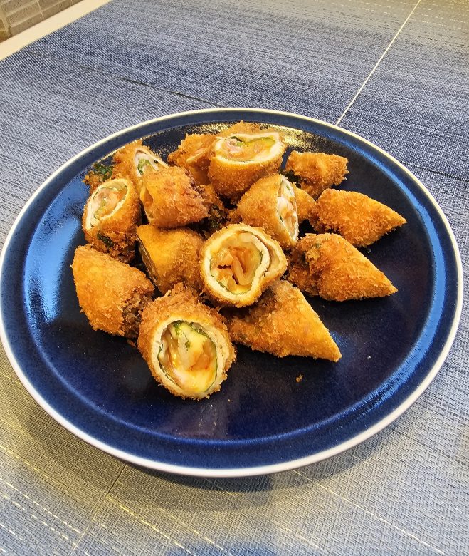 豚キムチチーズフライ♪ 